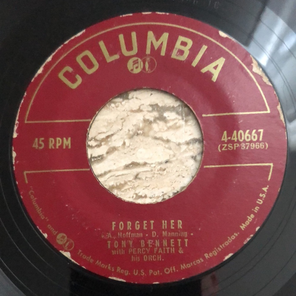 Tony Bennett Can You Find It IN Your Heart Vinyl 45 Record '56 - Picture 4 of 5